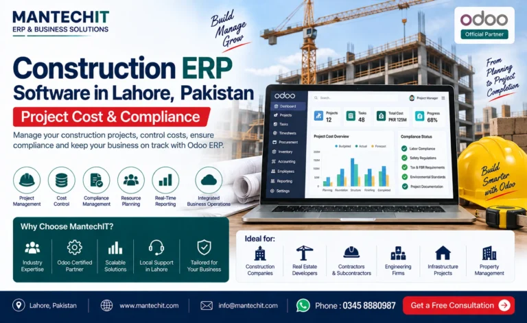 construction ERP Lahore